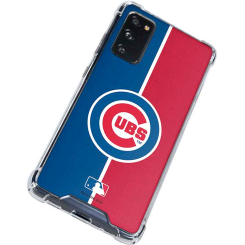 MLB Chicago Cubs Split Galaxy S20 FE Clear Case